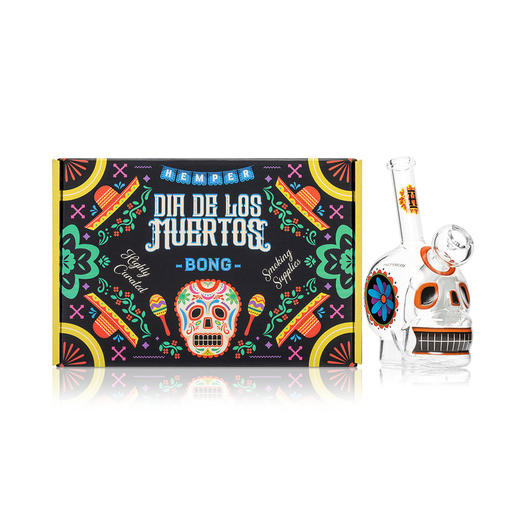 Hemper Dia De Los Muertos Skull Bong