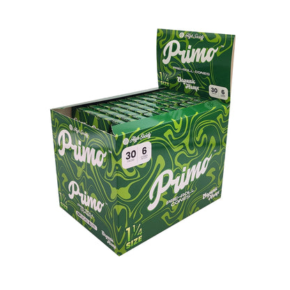 High Society Primo Organic Hemp PreRoll Cones with Filter 1.25" Box of 30 Units