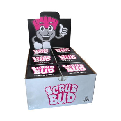Pink Formula Scrub Bud - Grinder Brush (6-Pack Display)
