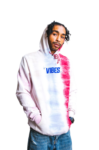 VIBES Vibe Tribe Striped  Hoodie