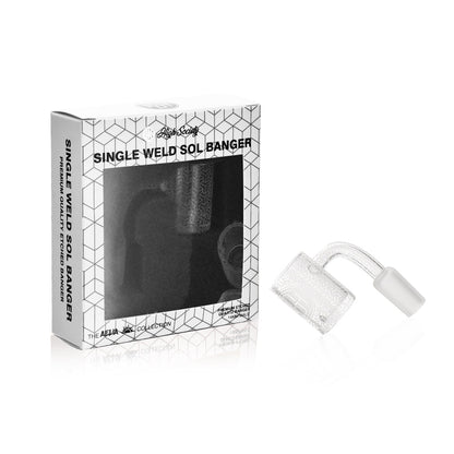 High Society Sol Single Weld Etched Quartz Banger