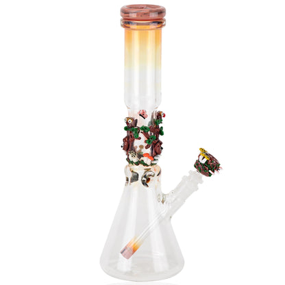 Empire Glassworks 14” Hootie’s Forest Beaker Bong 🦉