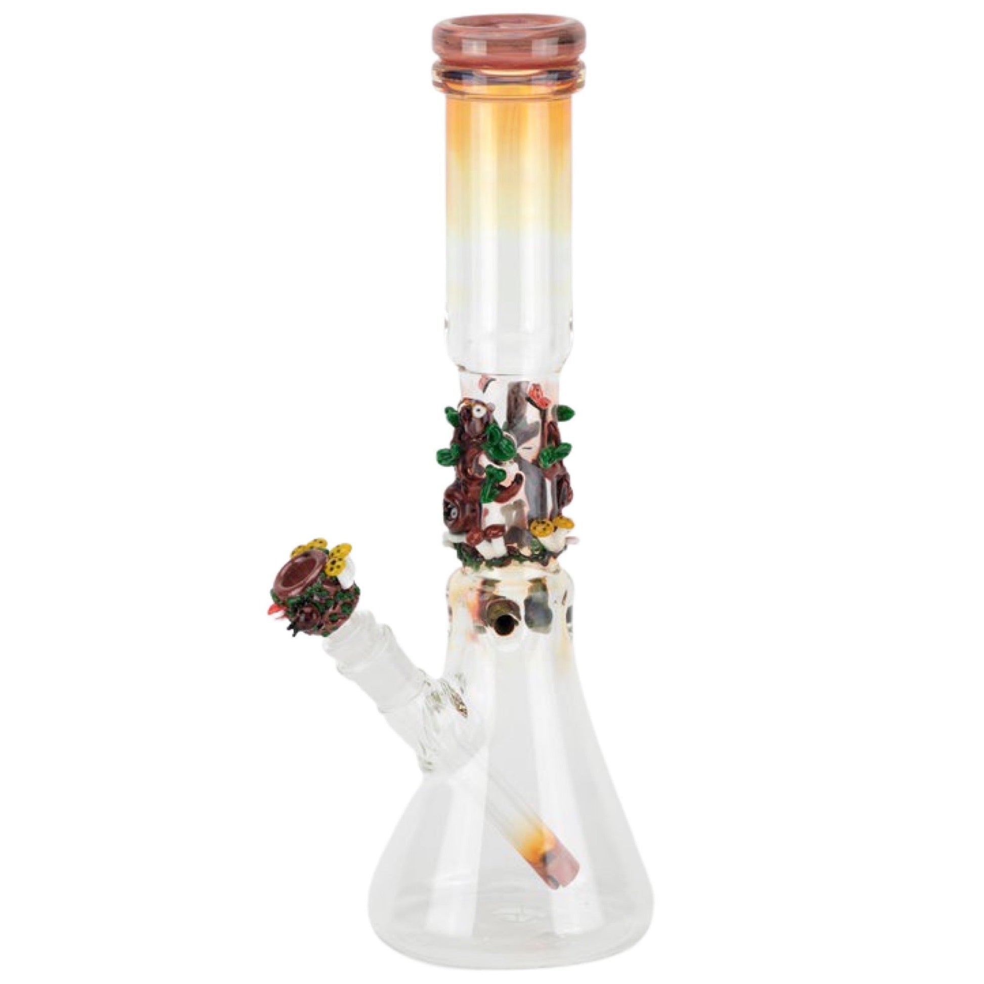 Empire Glassworks 14” Hootie’s Forest Beaker Bong 🦉