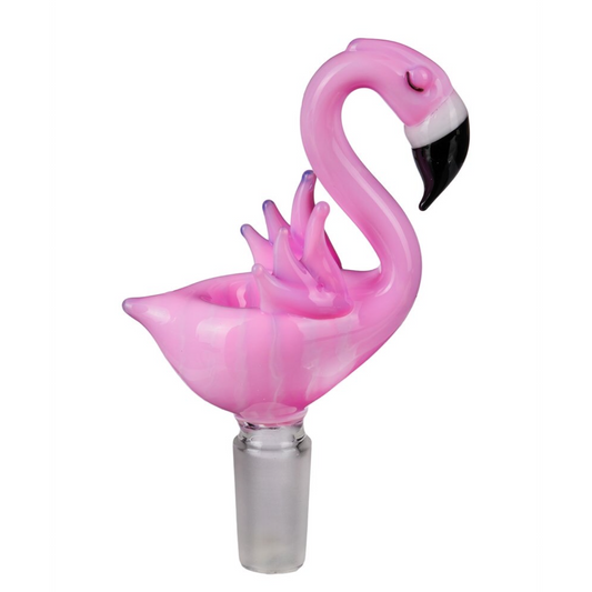 Empire Glassworks Pink Flamingo Bowl Piece