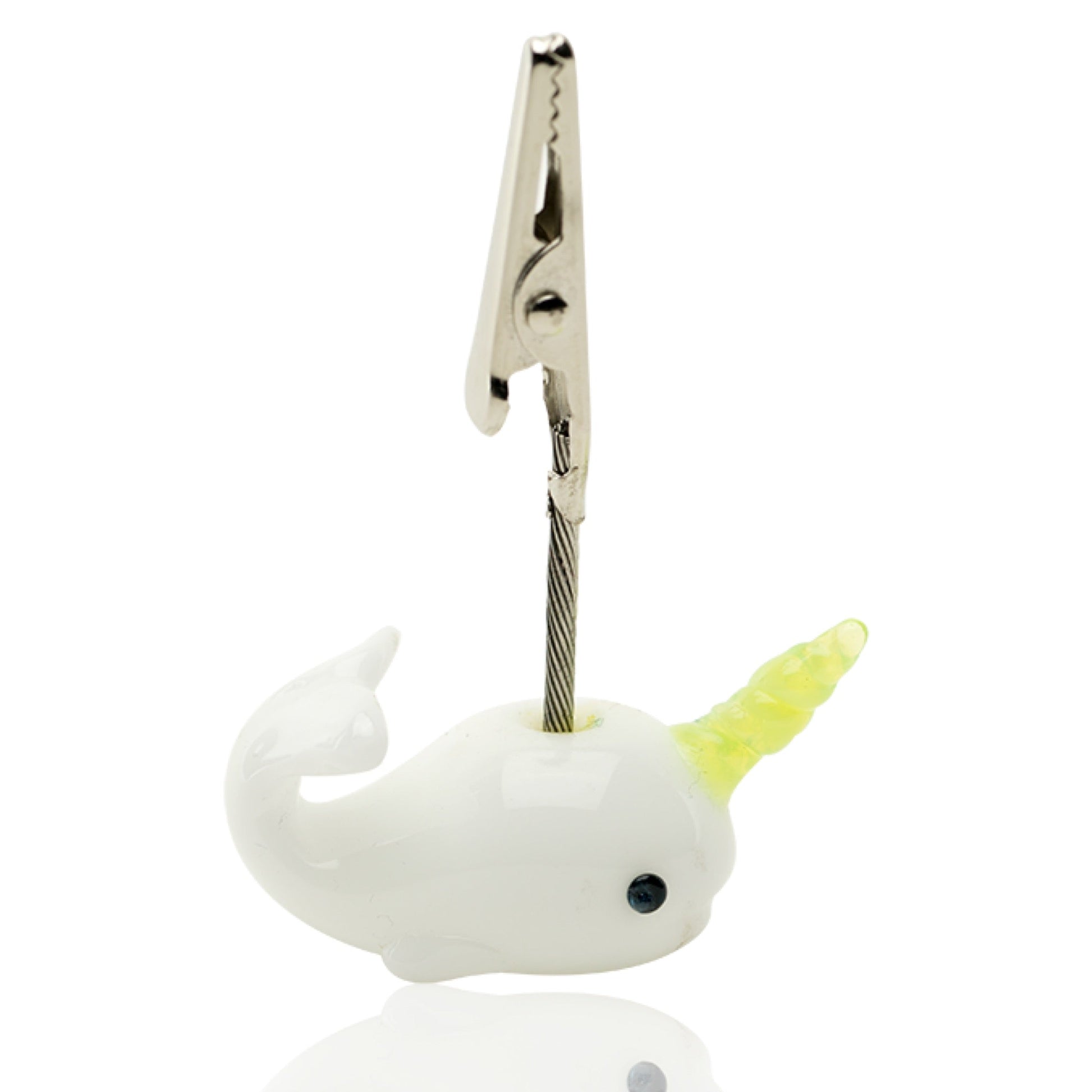 Empire Glassworks Cozmic Narwhal Roach Clip 🐳