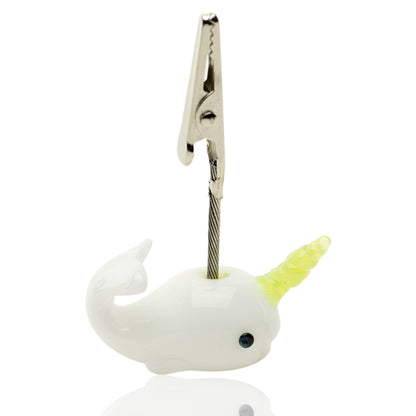 Empire Glassworks Cozmic Narwhal Roach Clip 🐳