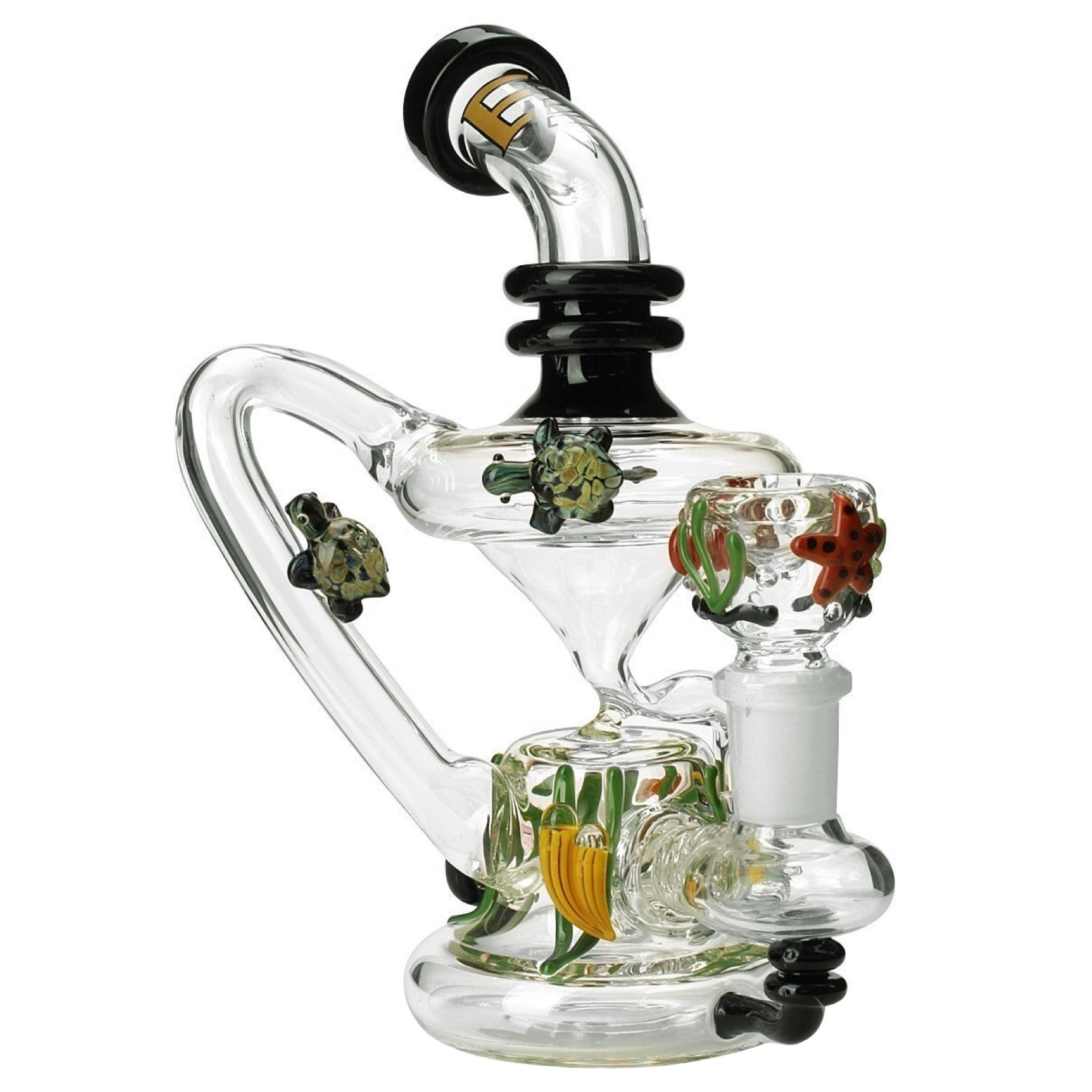 Empire Glassworks East Australian Current Mini Recycler Bong 🐠