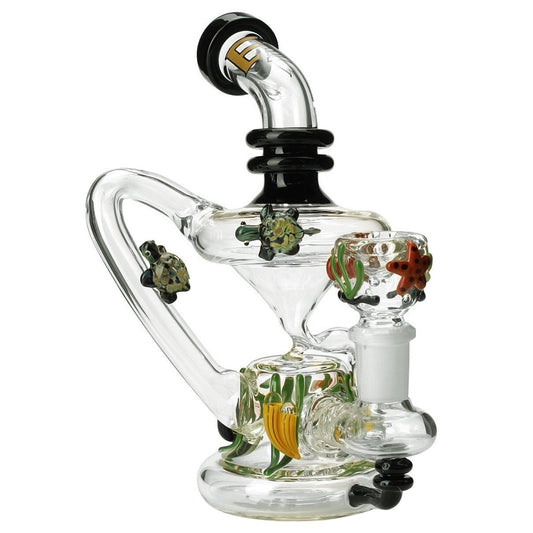 Empire Glassworks East Australian Current Mini Recycler Bong 🐠