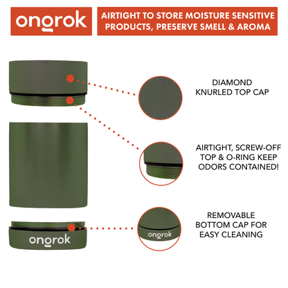 Ongrok Aluminum Metal Storage Jar