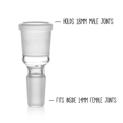 Grav® Joint Size Adapter - Converts 14mm Female to 18mm Female