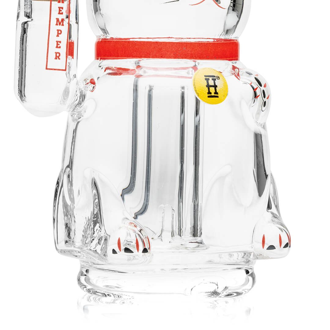 Lucky Money Cat Puffco Peak Glass Bubbler Attachment