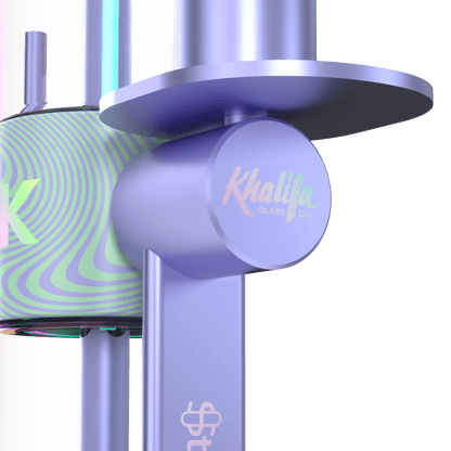 Khalifa x Stündenglass Gravity Pipe - Violet Sky / Mints Logo