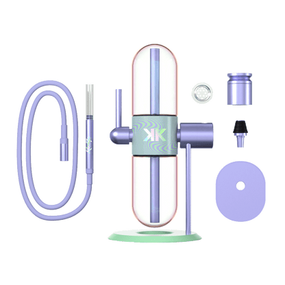 Khalifa x Stündenglass Gravity Pipe - Violet Sky / Mints Pieces