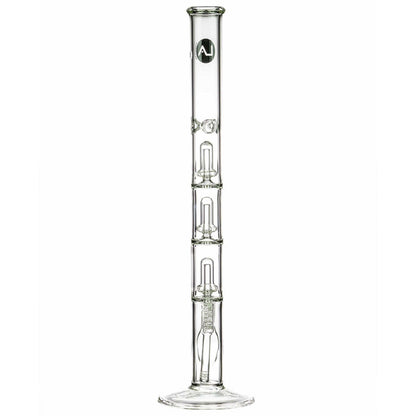 LA Pipes 24” 5mm Thick Triple Showerhead Straight Tube Bong