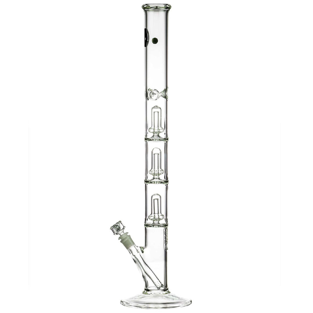 LA Pipes 24” 5mm Thick Triple Showerhead Straight Tube Bong