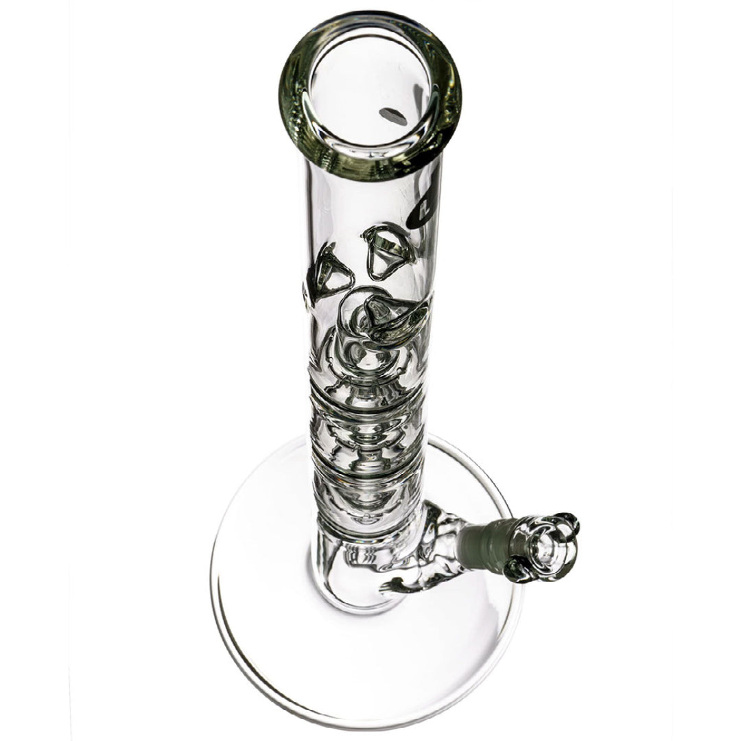 LA Pipes 24” 5mm Thick Triple Showerhead Straight Tube Bong