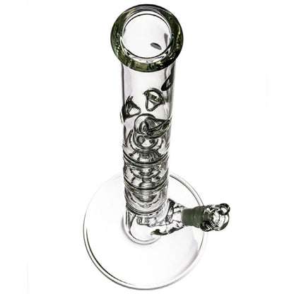 LA Pipes 24” 5mm Thick Triple Showerhead Straight Tube Bong