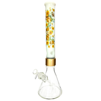 Prism Pipes 18” Vintage Floral Beaker Bong