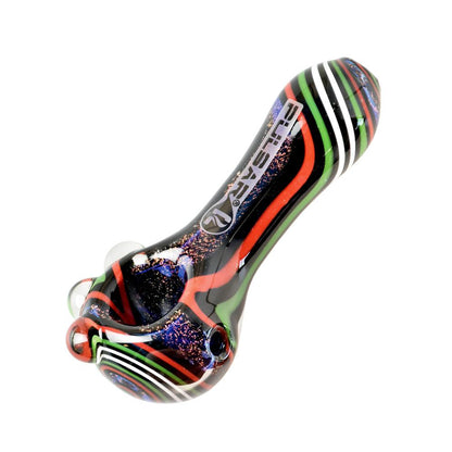 Pulsar Cosmic Journey Spoon Pipe Green & Red