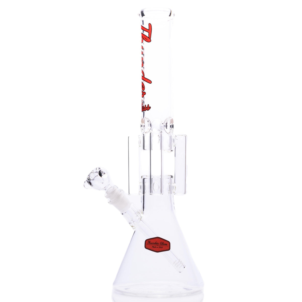 Thunder Glass Triple Arm Beaker Bong Right