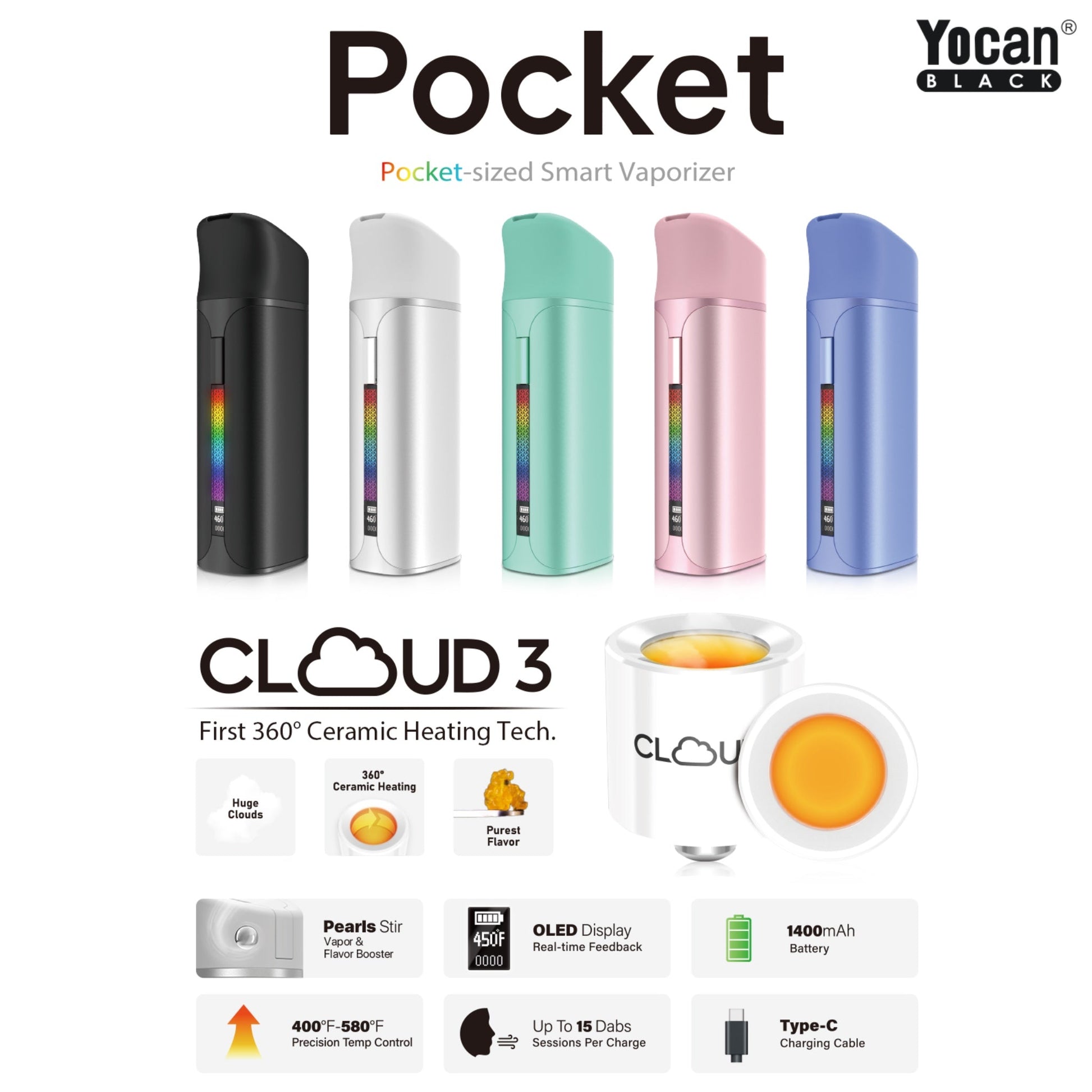 Yocan Pocket Vape Features