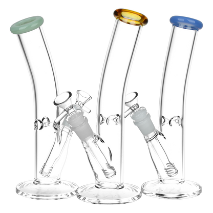 Classic Bent Neck Glass Straight Tube Bongs