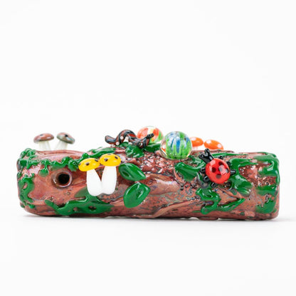 Mossy Log Glass Pipe Zoomed Air Carb
