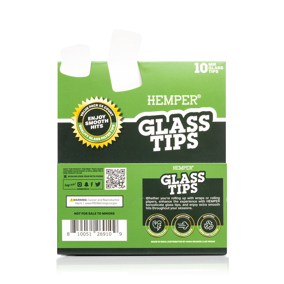 Glass Filter Tips 10mm | Display