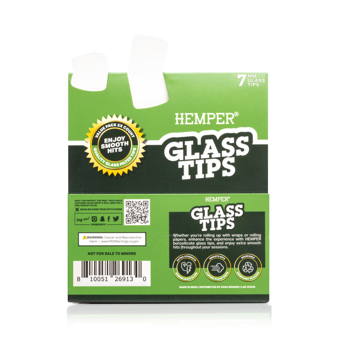 Glass Filter Tips 7mm | Display