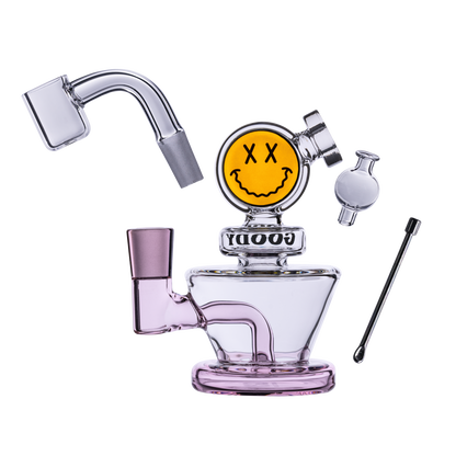 Goody Glass Big Face Mini Dab Rig Kit