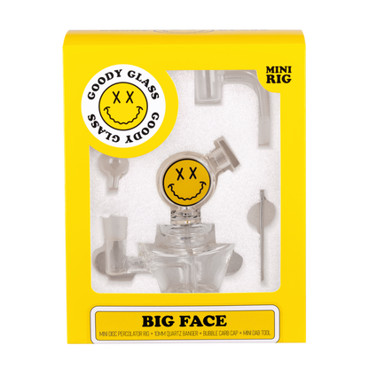 Goody Glass Big Face Mini Dab Rig Kit