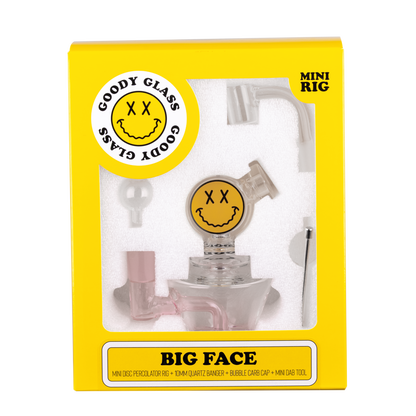 Goody Glass Big Face Mini Dab Rig Kit