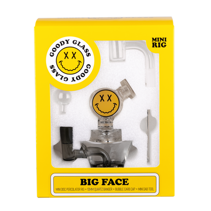 Goody Glass Big Face Mini Dab Rig Kit