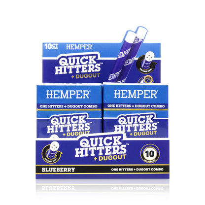 Hemper Quick Hitters Dugout 10-Packs | Blueberry - 12ct Display