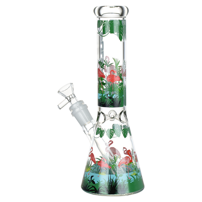 Pulsar Chillin Flamingos Beaker Bong