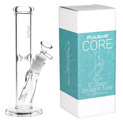 Pulsar CORE 9” Glass Straight Tube Bong