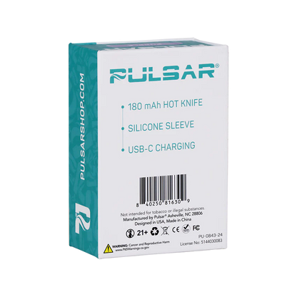 Pulsar Mini Hot Knife Packaging Back