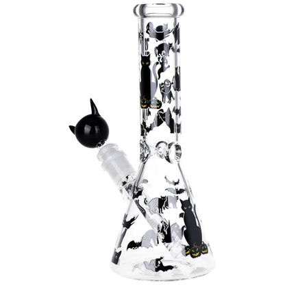 Pulsar Superstitious Kitty Glow Bong Hand Pipe Bundle