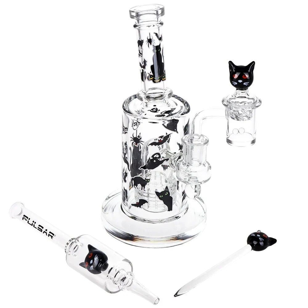 Pulsar Superstitious Kitty Glow Dab Rig Kit