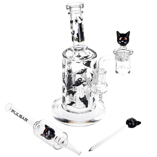Pulsar Superstitious Kitty Glow Dab Rig Kit
