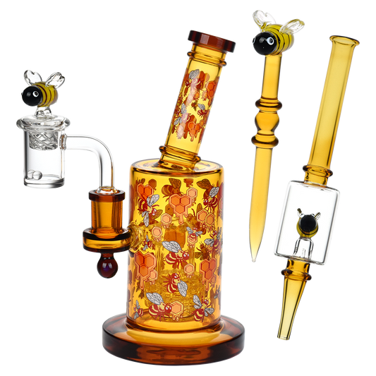 Pulsar UV Glow Bees Dab Rig Kit