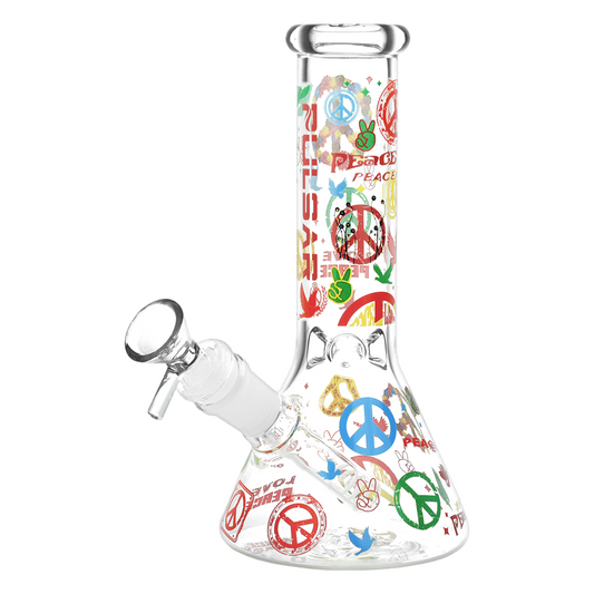 Pulsar World Peace 7.75" Beaker Bong