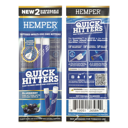 Quick Hitters | Blueberry Flavored One-Hitter 2 Pack