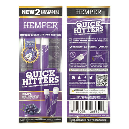 Quick Hitters Grape - Flavored One Hitter 2 Pack