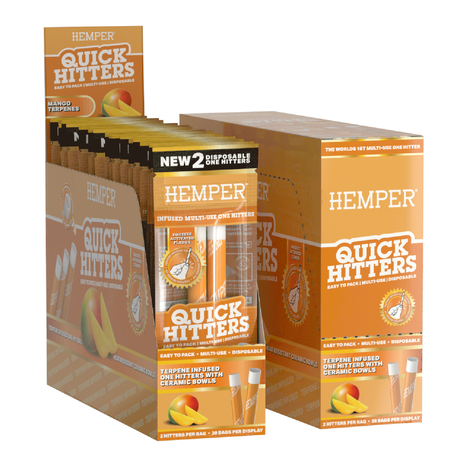 Quick Hitters Mango - Flavored One Hitter 2 Pack