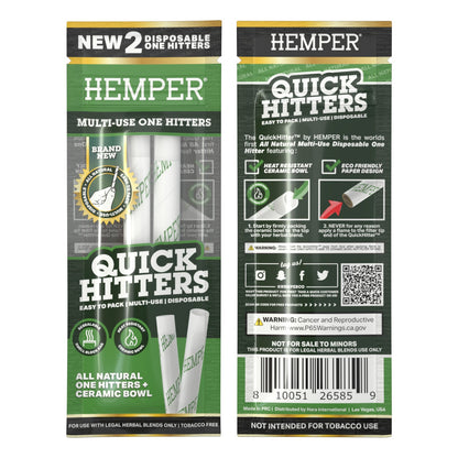 Quick Hitters Non-Flavored Disposable One Hitter 2 Pack