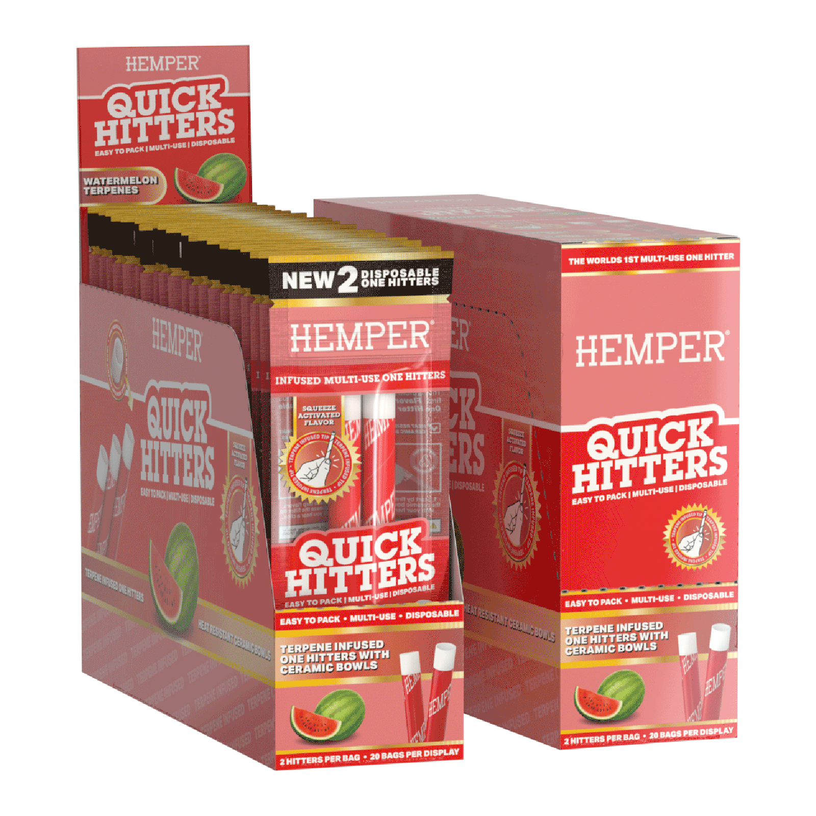 Quick Hitters Watermelon - Flavored One Hitter 2 Pack