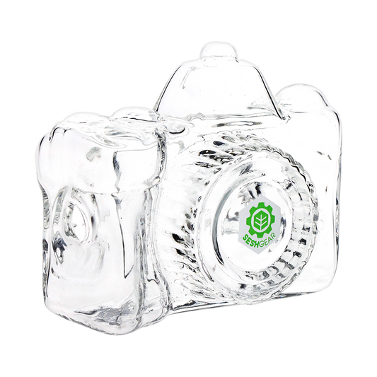 SeshGear Old School Camera Glass Pipe