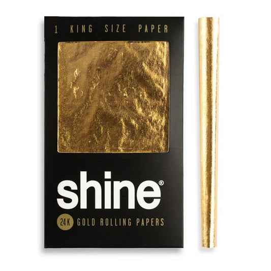 Shine® 24K Gold King Size Rolling Paper 