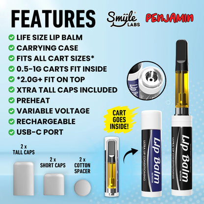 Smyle Labs Lip Balm Vaporizer - 510 Vape Battery